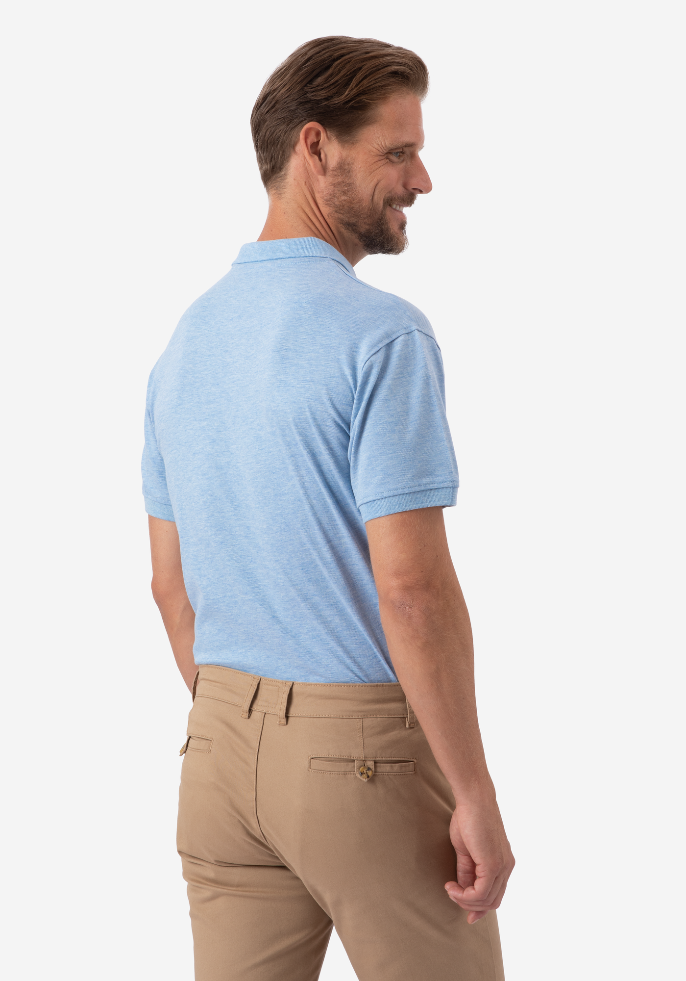 Midnight Sky Blue Cotton Polo Shirt