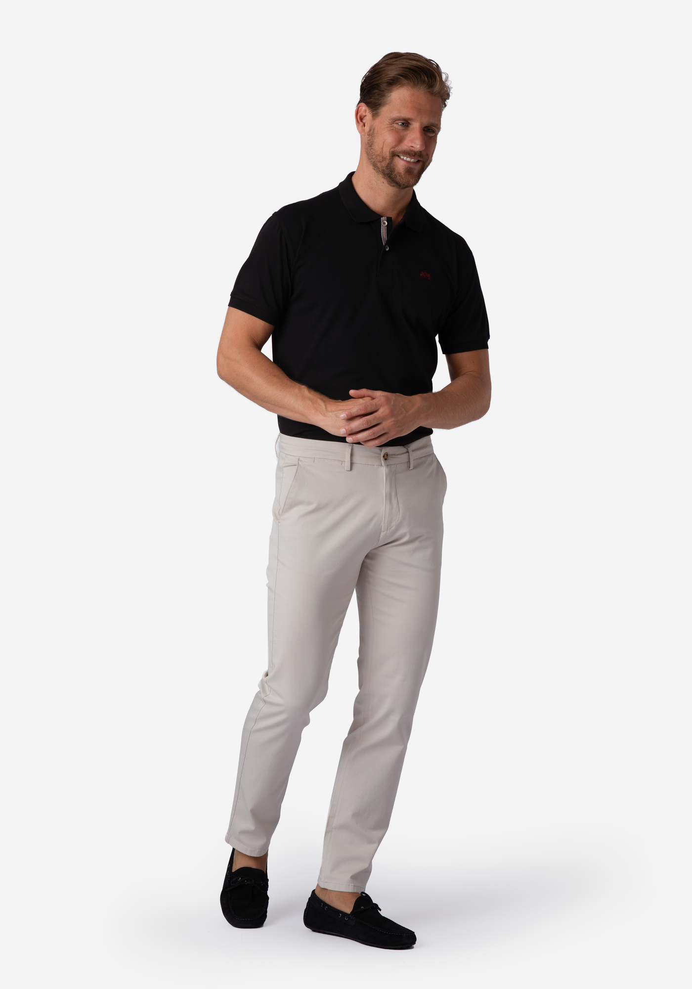 Void Black Cotton Polo Shirt