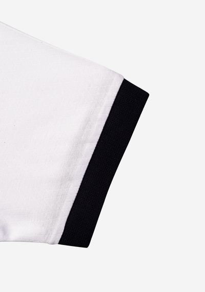 Soft White Cotton Polo Shirt