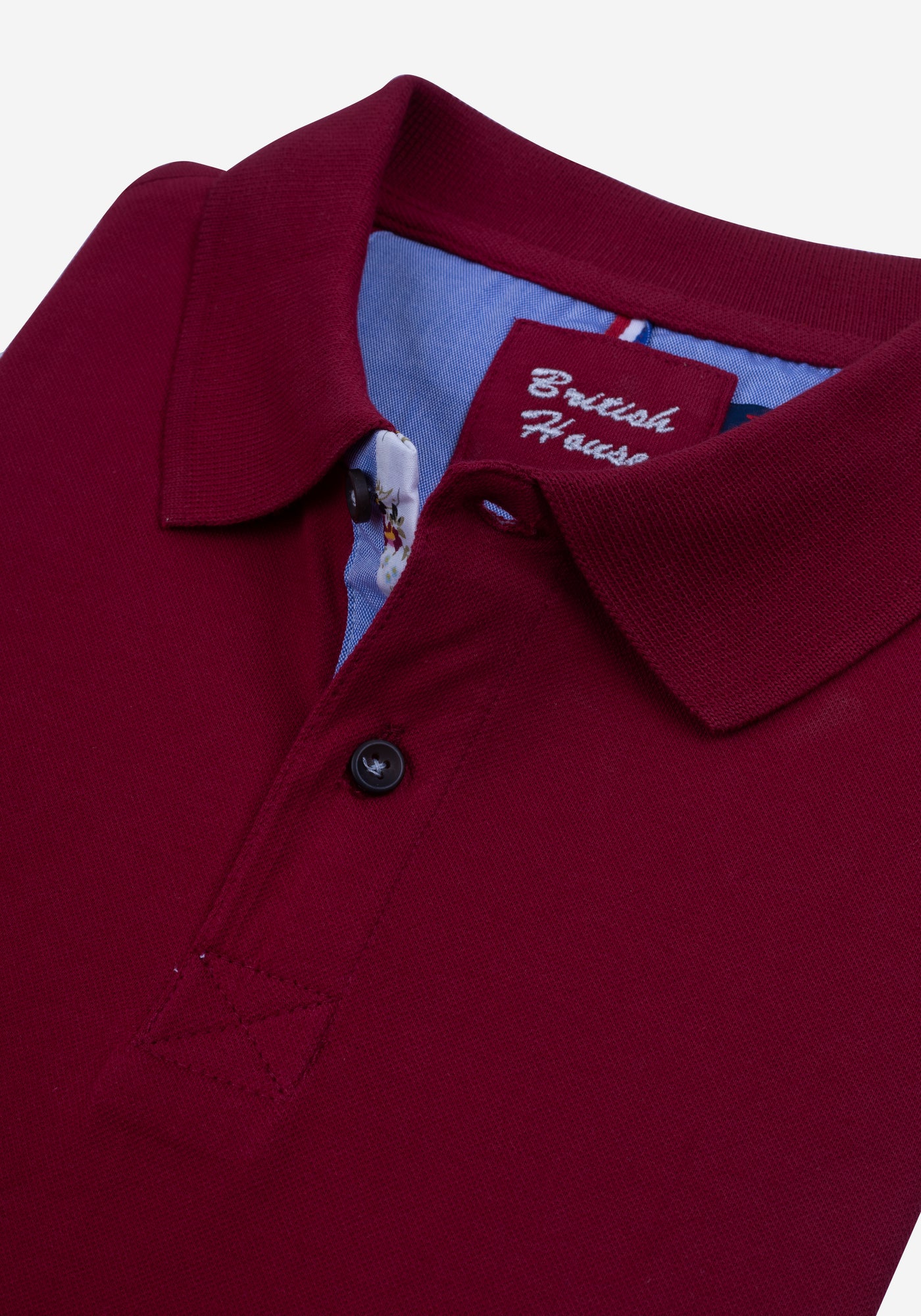 Dim Burgundy Cotton Polo Shirt