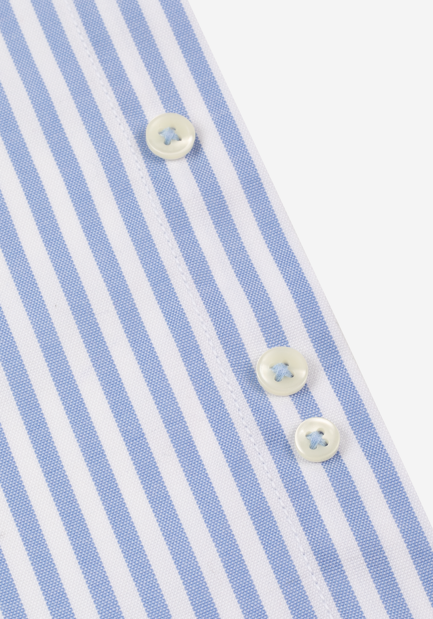 Calm Blue Stripe Washed Oxford Shirt