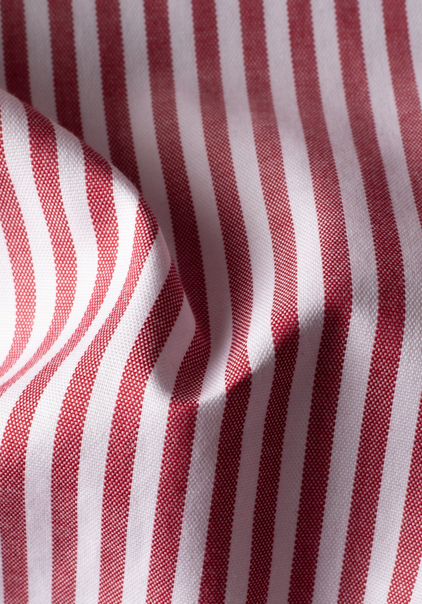 Ruby Red Stripe Washed Oxford Shirt