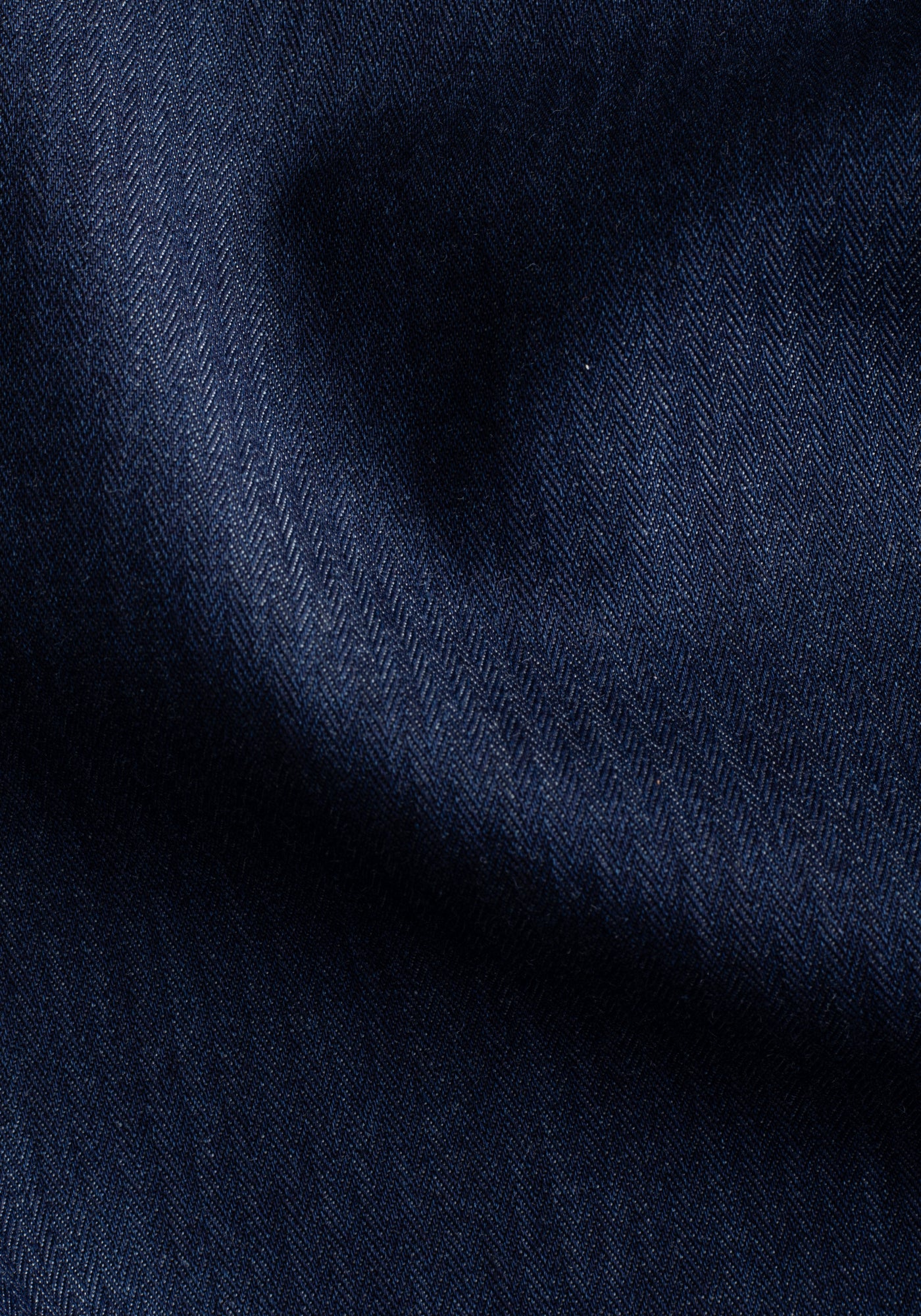 Dusk Blue Washed Herringbone Denim Shirt