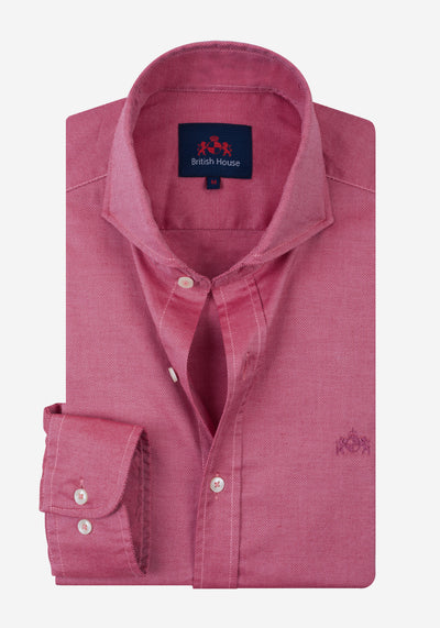 Velvet Pink Washed Soft Oxford Shirt