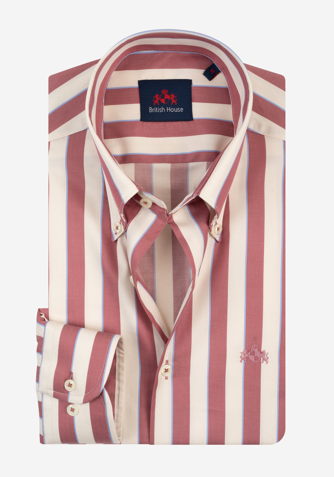 Velvet Red Stripe Signature Twill Shirt