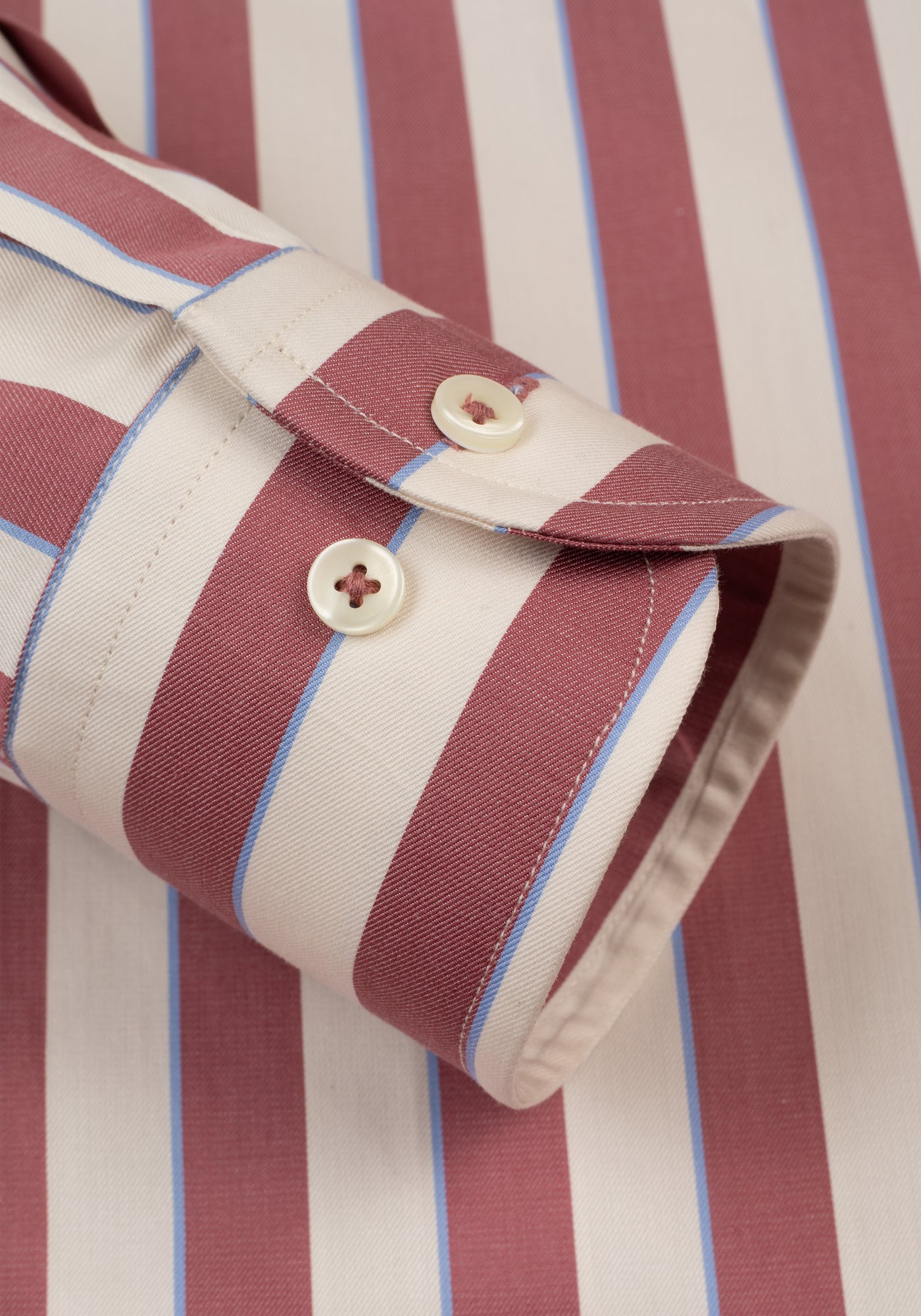 Velvet Red Stripe Signature Twill Shirt