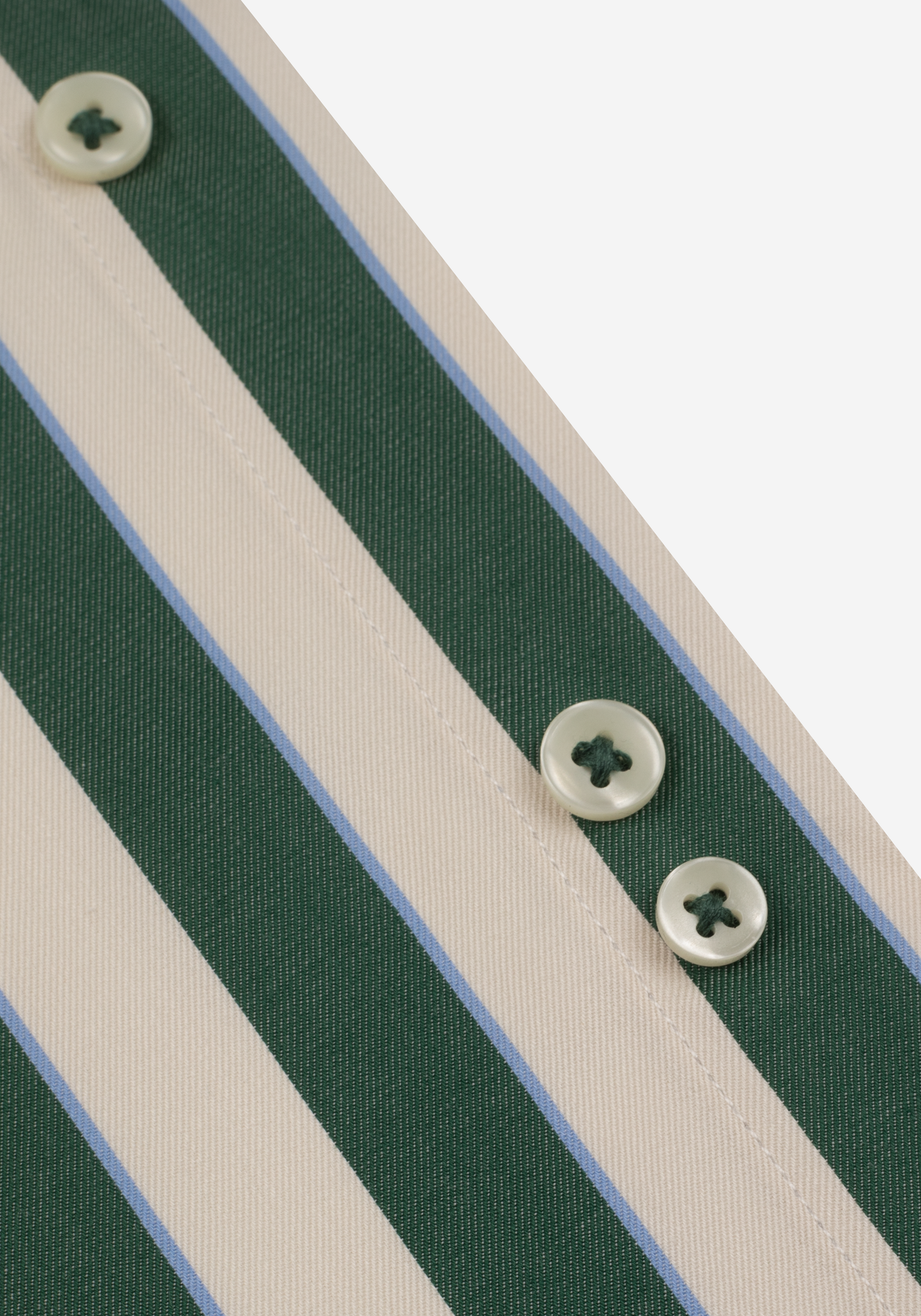 Jet Green Stripe Signature Twill Shirt