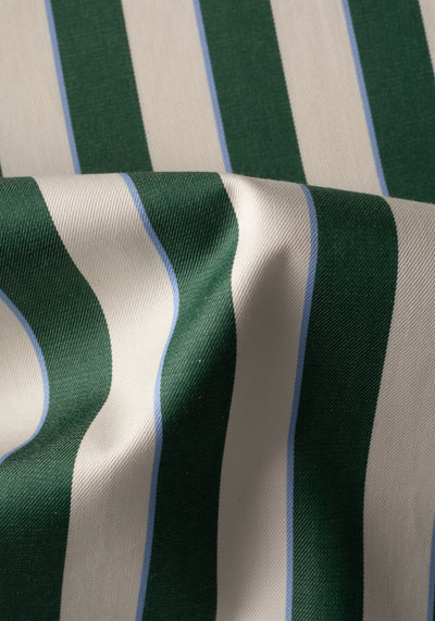 Jet Green Stripe Signature Twill Shirt