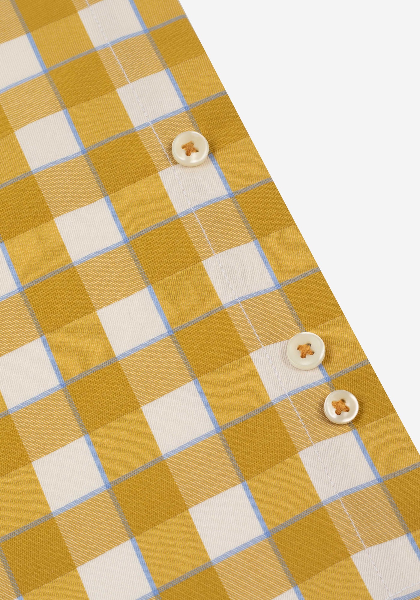 Pollen Yellow Checked Signature Twill Shirt