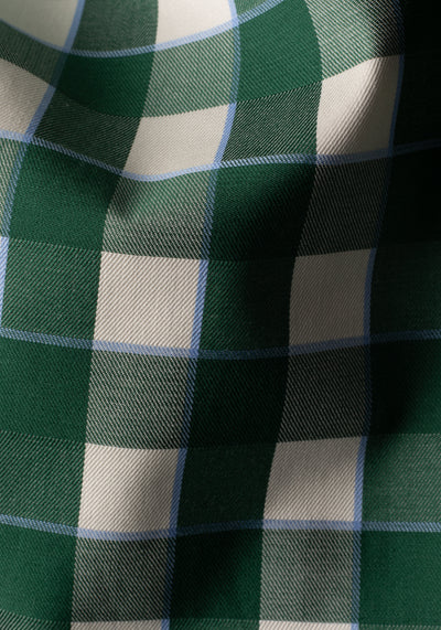 Forest Green Checked Signature Twill Shirt