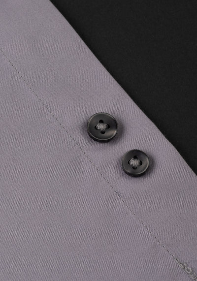 Metallic Grey Luxe Twill Shirt - Wrinkle-free