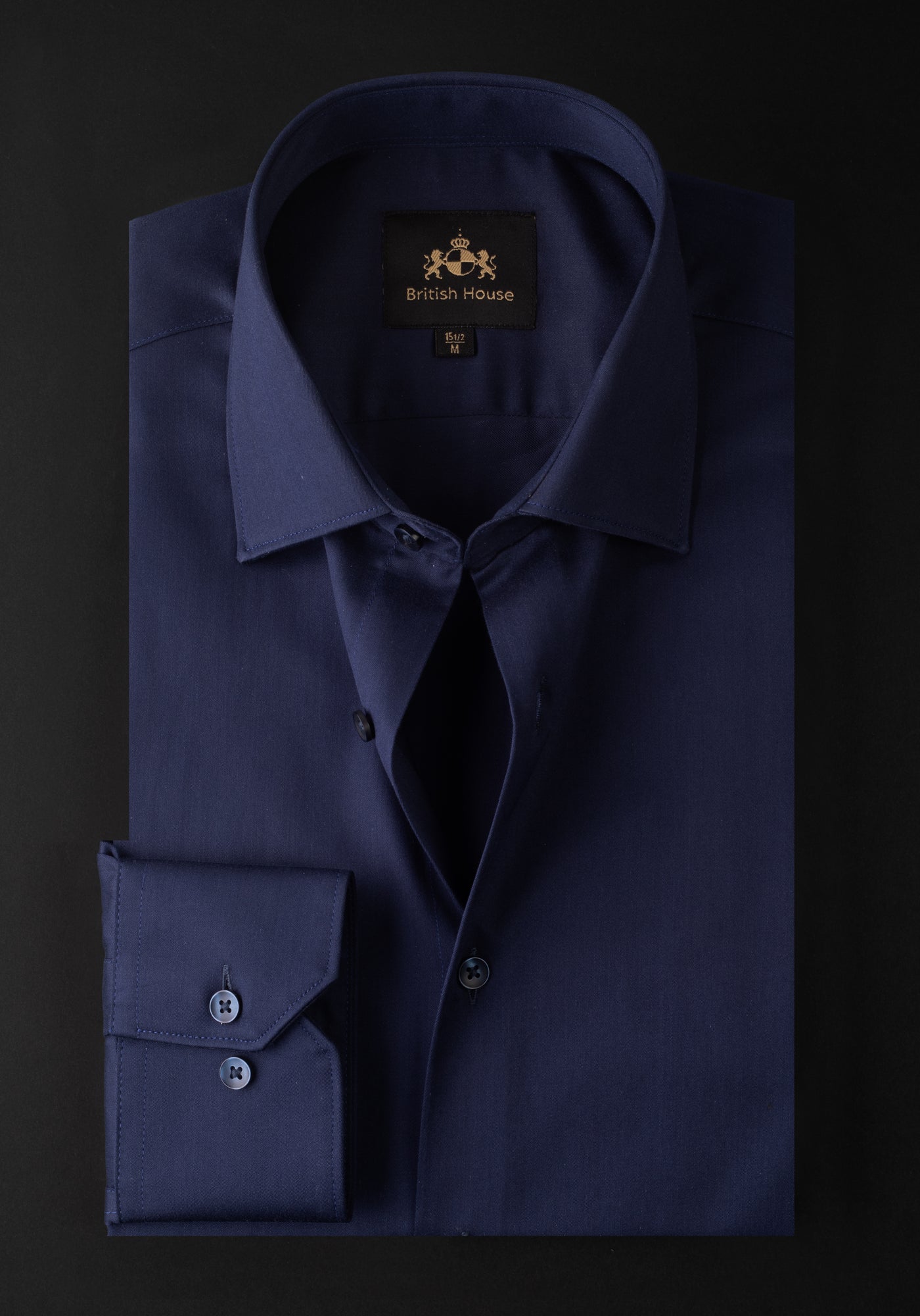 Royal Navy Luxe Twill Shirt - Wrinkle-free