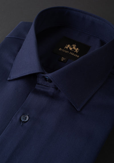 Royal Navy Luxe Twill Shirt - Wrinkle-free