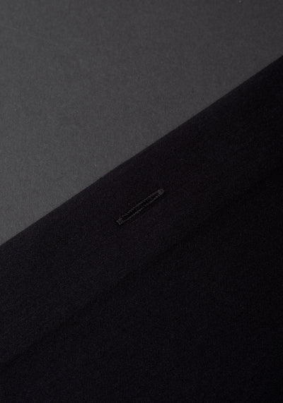 Matte Black Luxe Twill Shirt - Wrinkle-free