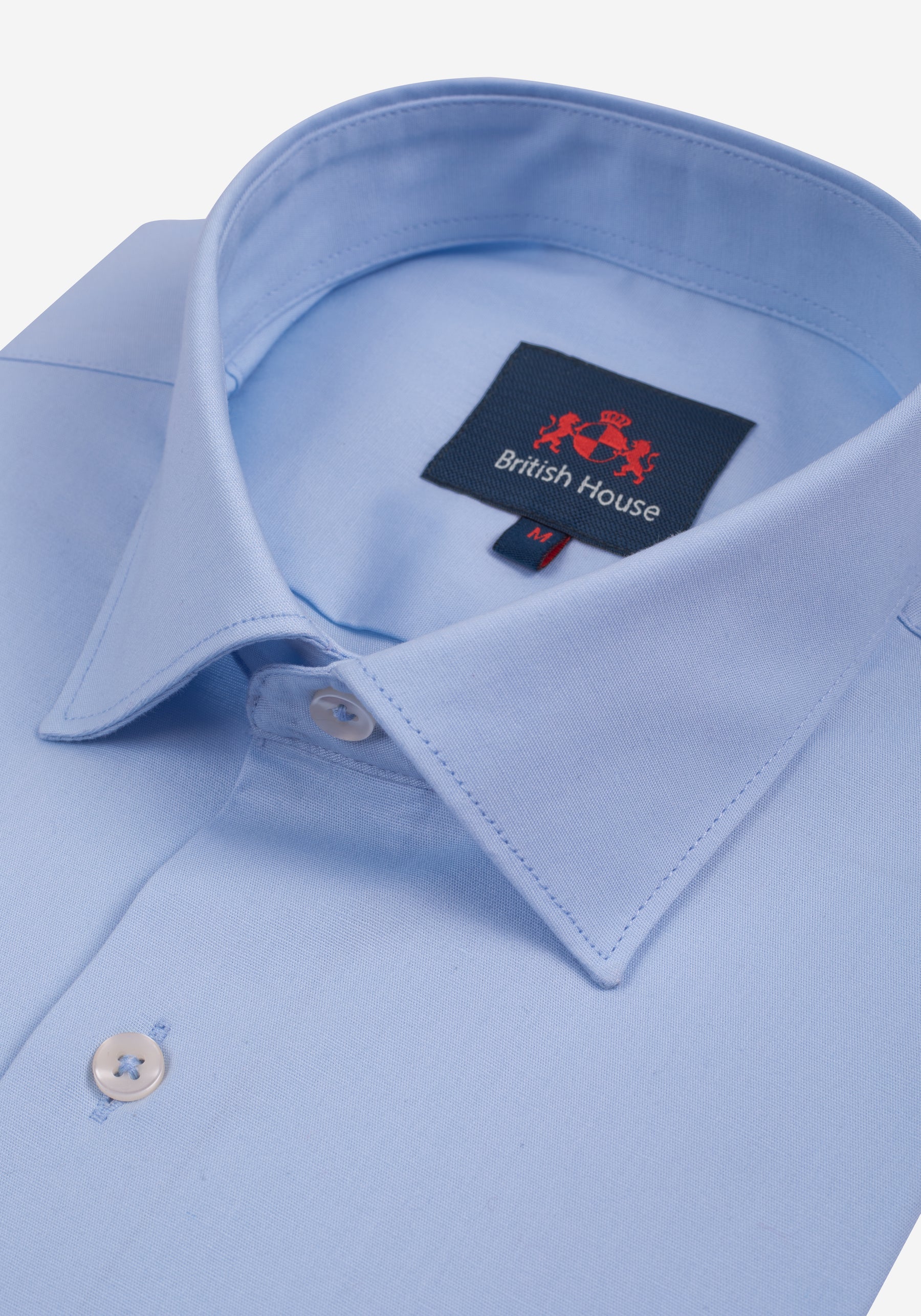 Frosted Blue Cotton Lycra Shirt