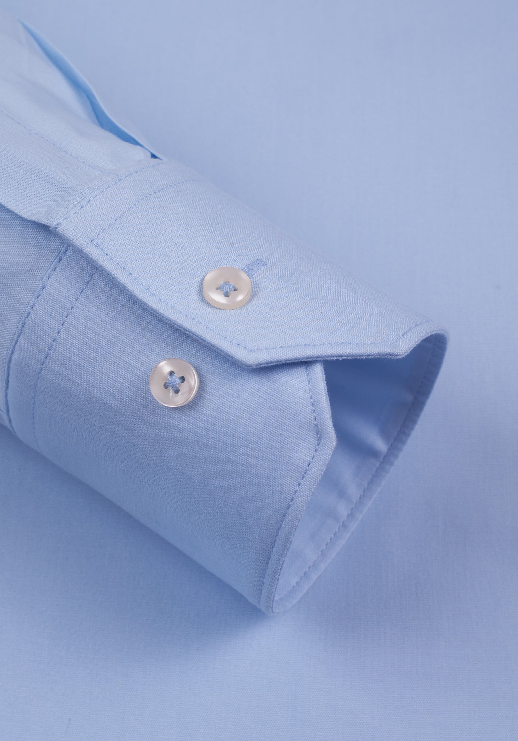 Frosted Blue Cotton Lycra Shirt
