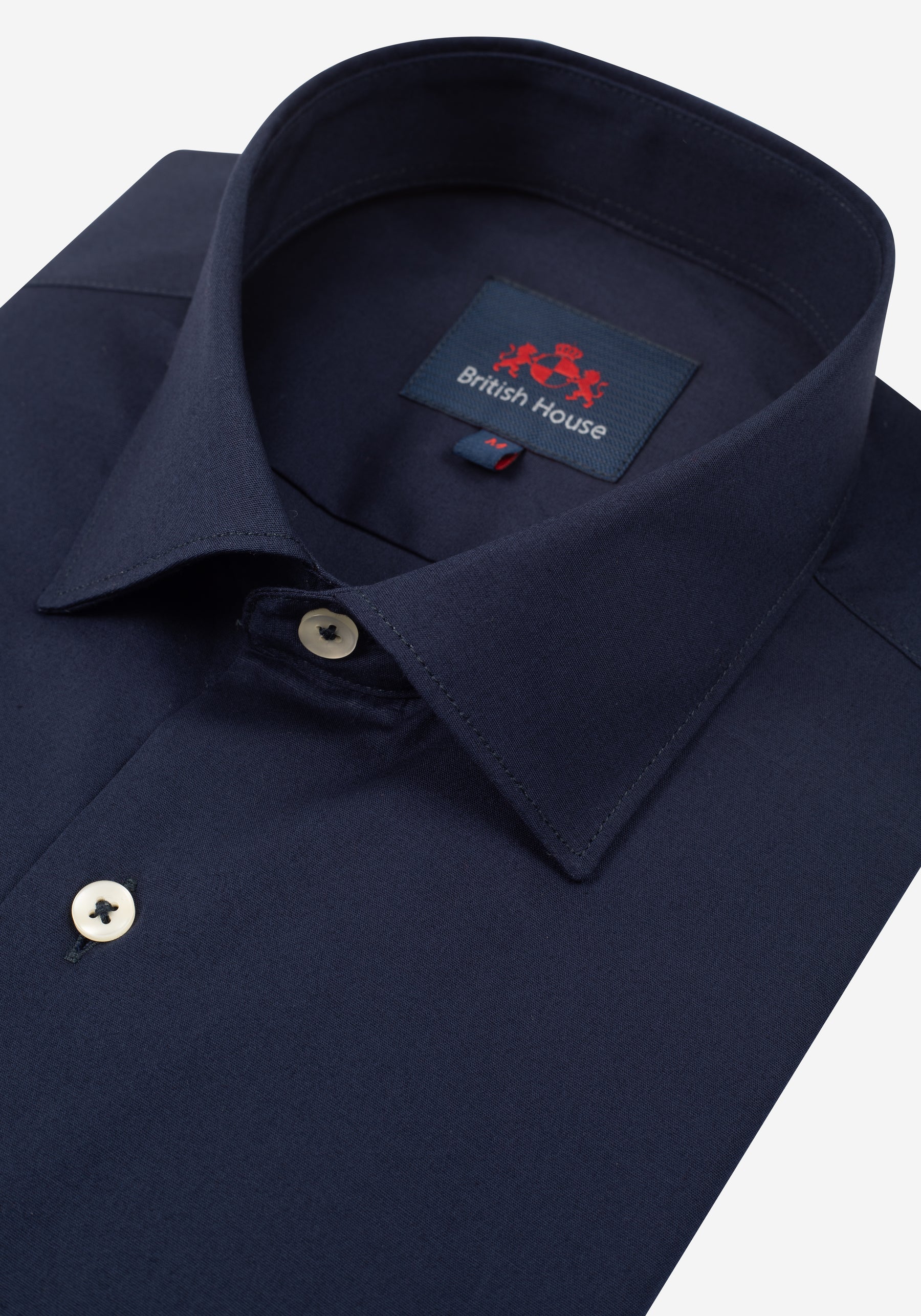 Infinite Navy Cotton Lycra Shirt