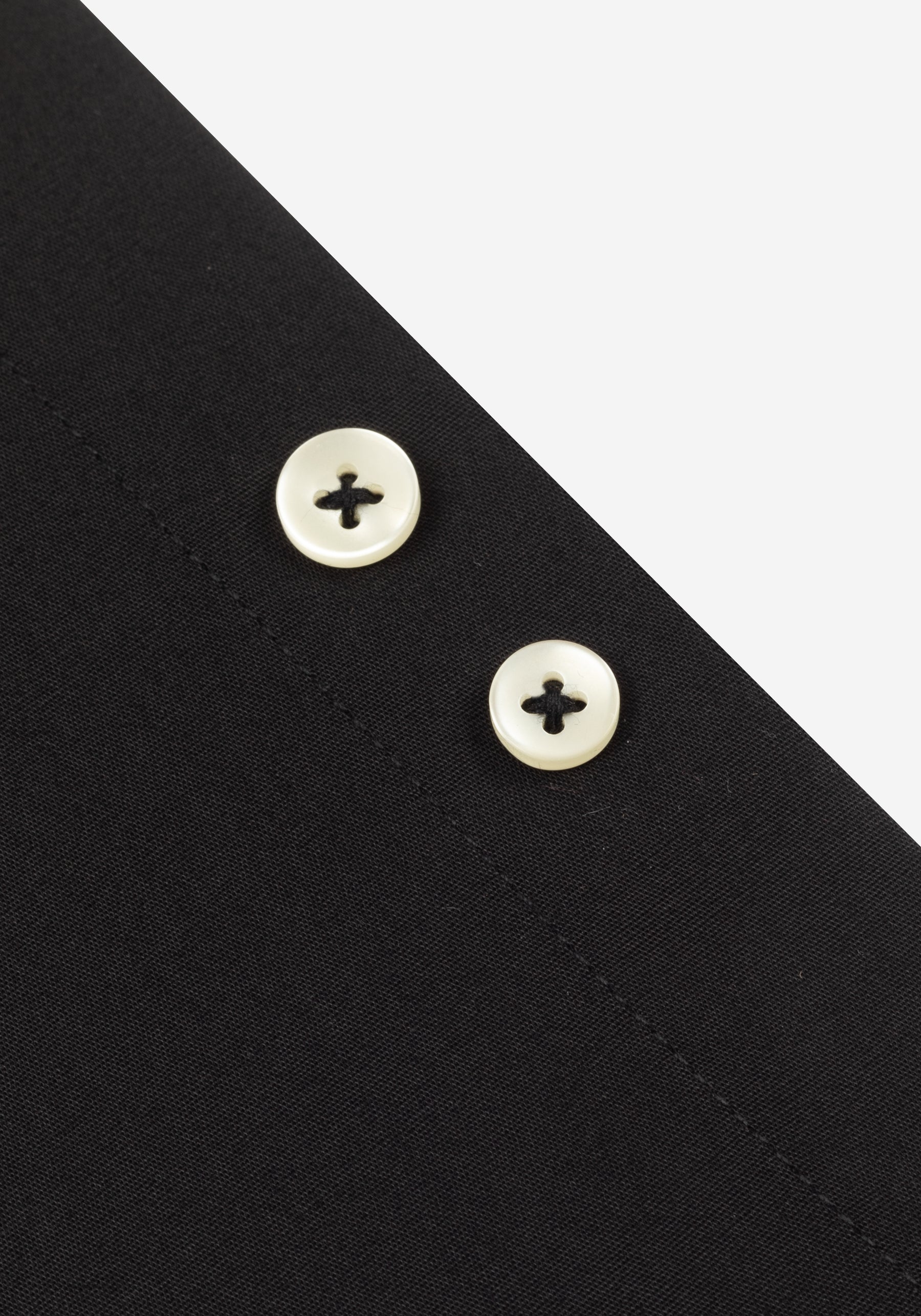 Midnight Black Cotton Lycra Shirt