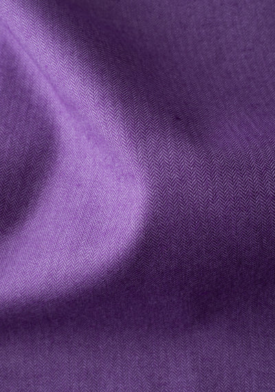 Majestic Purple Washed Herringbone Flannel Shirt