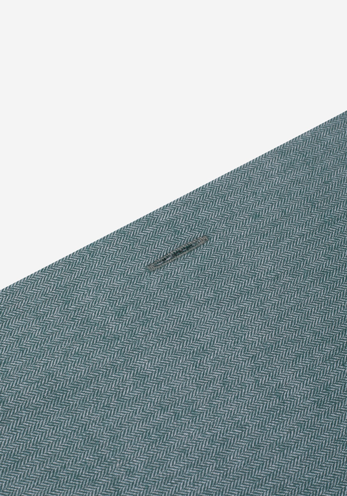 Hazy Green Washed Herringbone Flannel Shirt