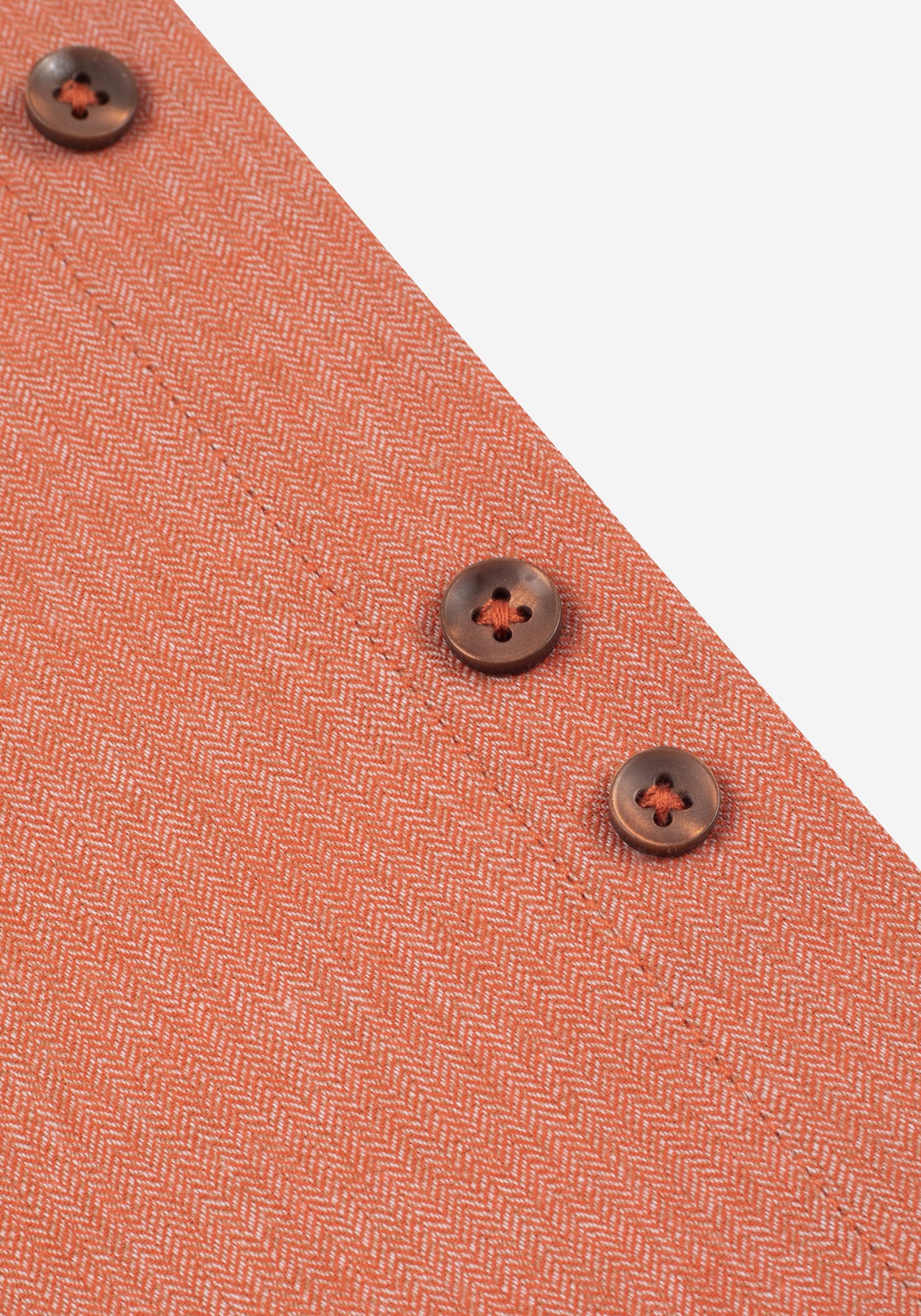 Dusty Orange Herringbone Flannel Shirt