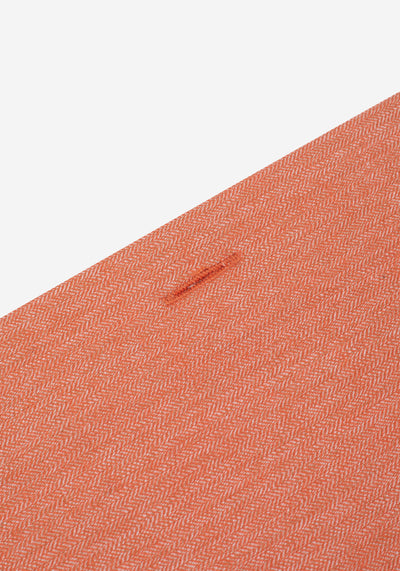 Dusty Orange Herringbone Flannel Shirt