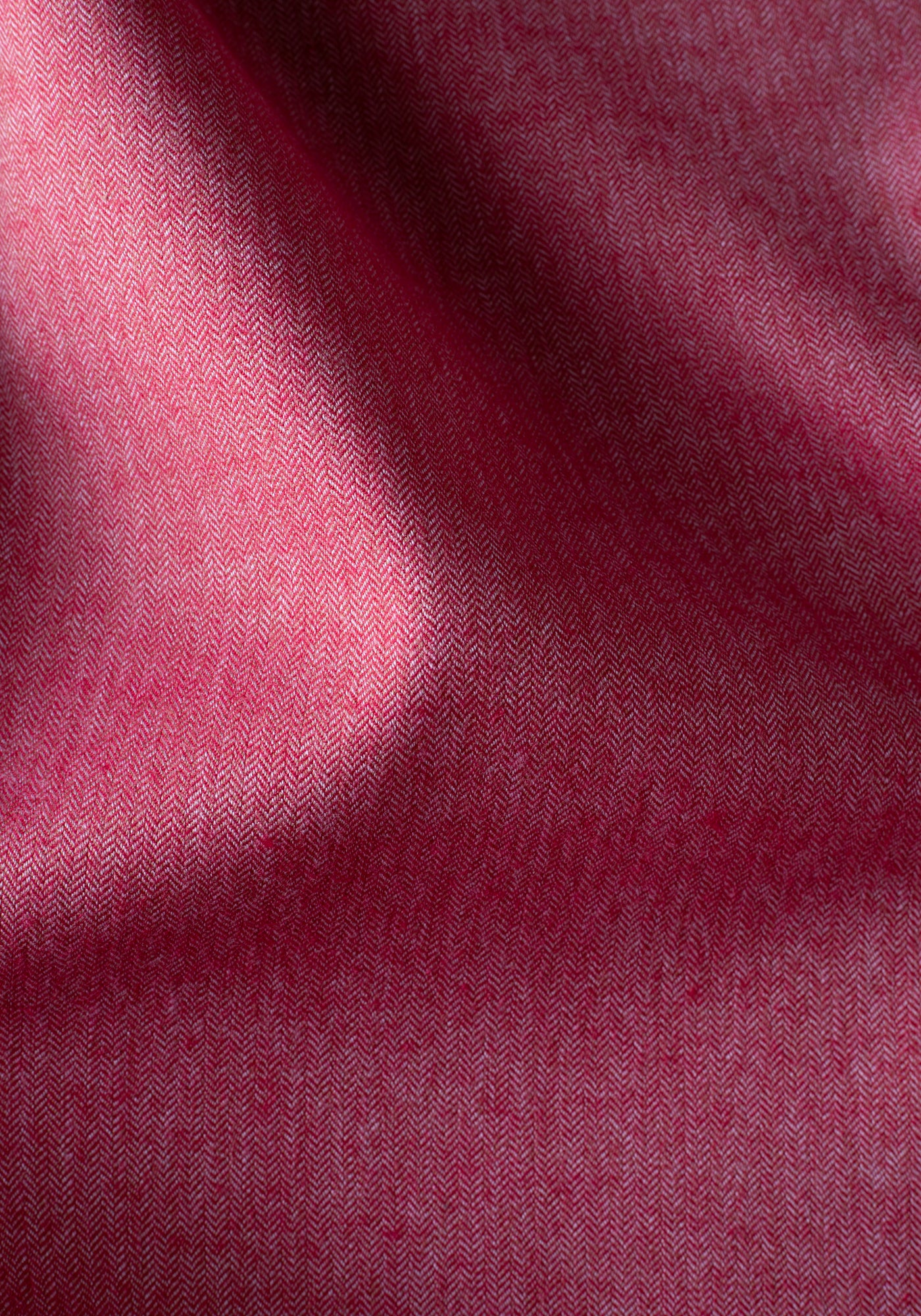Cherry Red Washed Herringbone Flannel Shirt