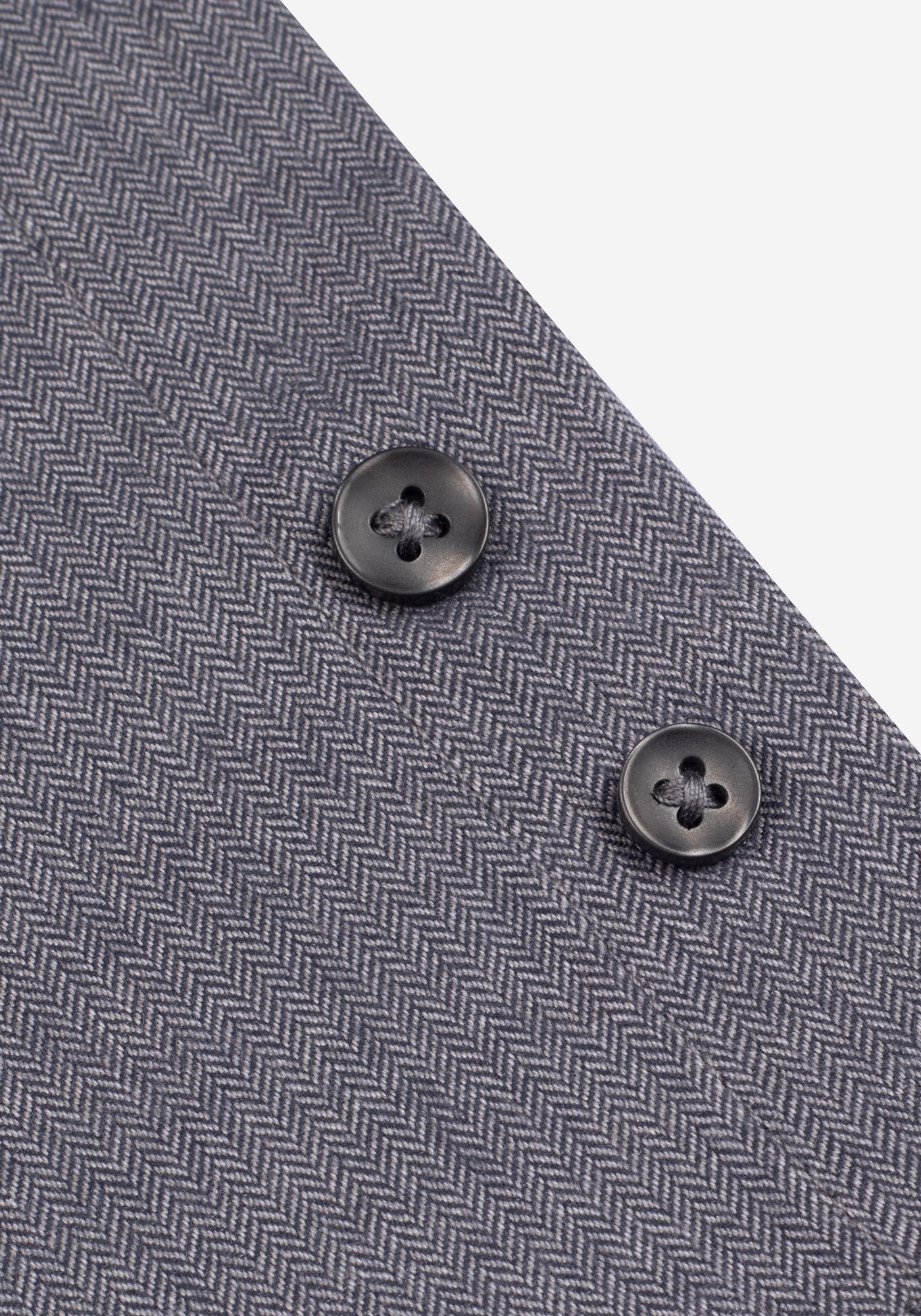 Dusk Grey Washed Herringbone Flannel Shirt