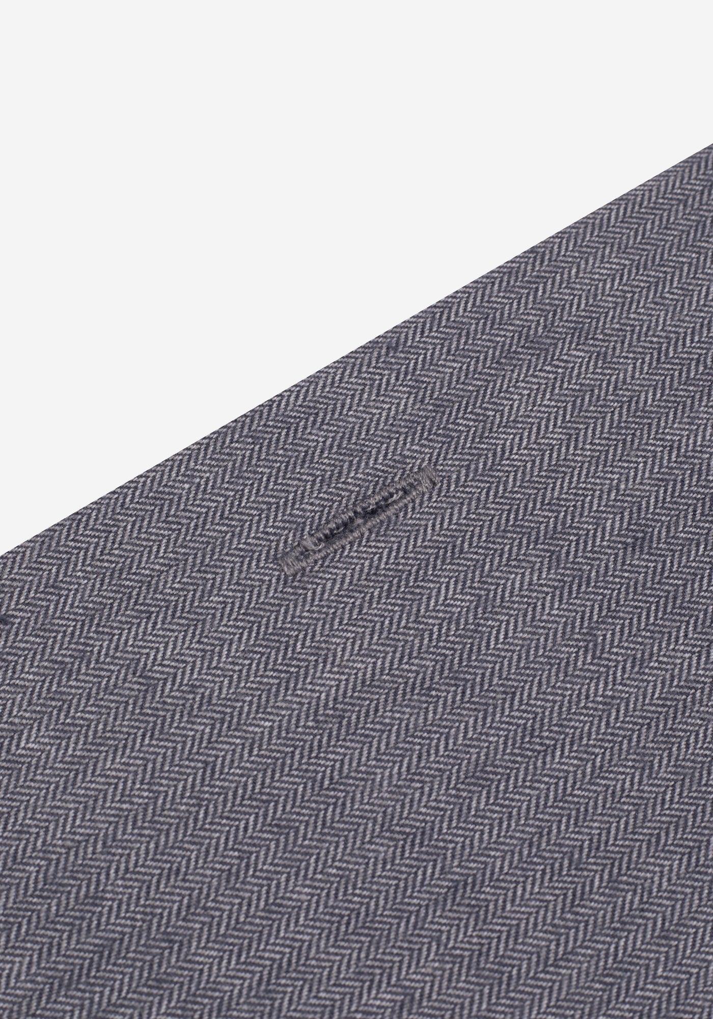 Dusk Grey Washed Herringbone Flannel Shirt