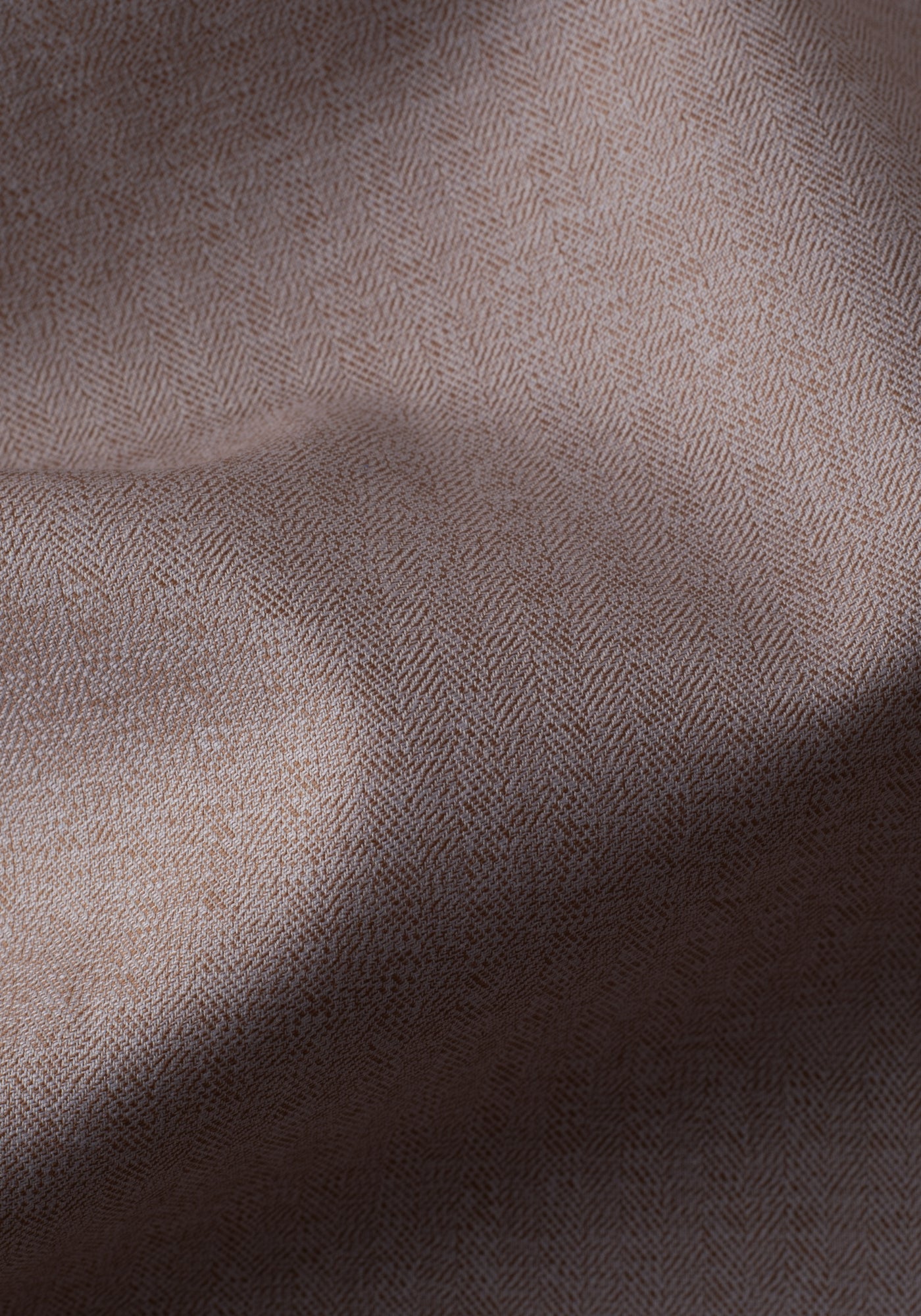 Pale Beige Herringbone Flannel Shirt