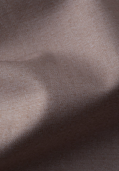 Pale Beige Herringbone Flannel Shirt