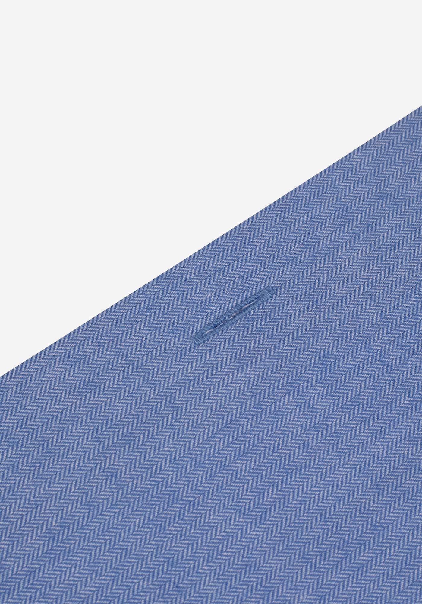 Steel Blue Herringbone Flannel Shirt