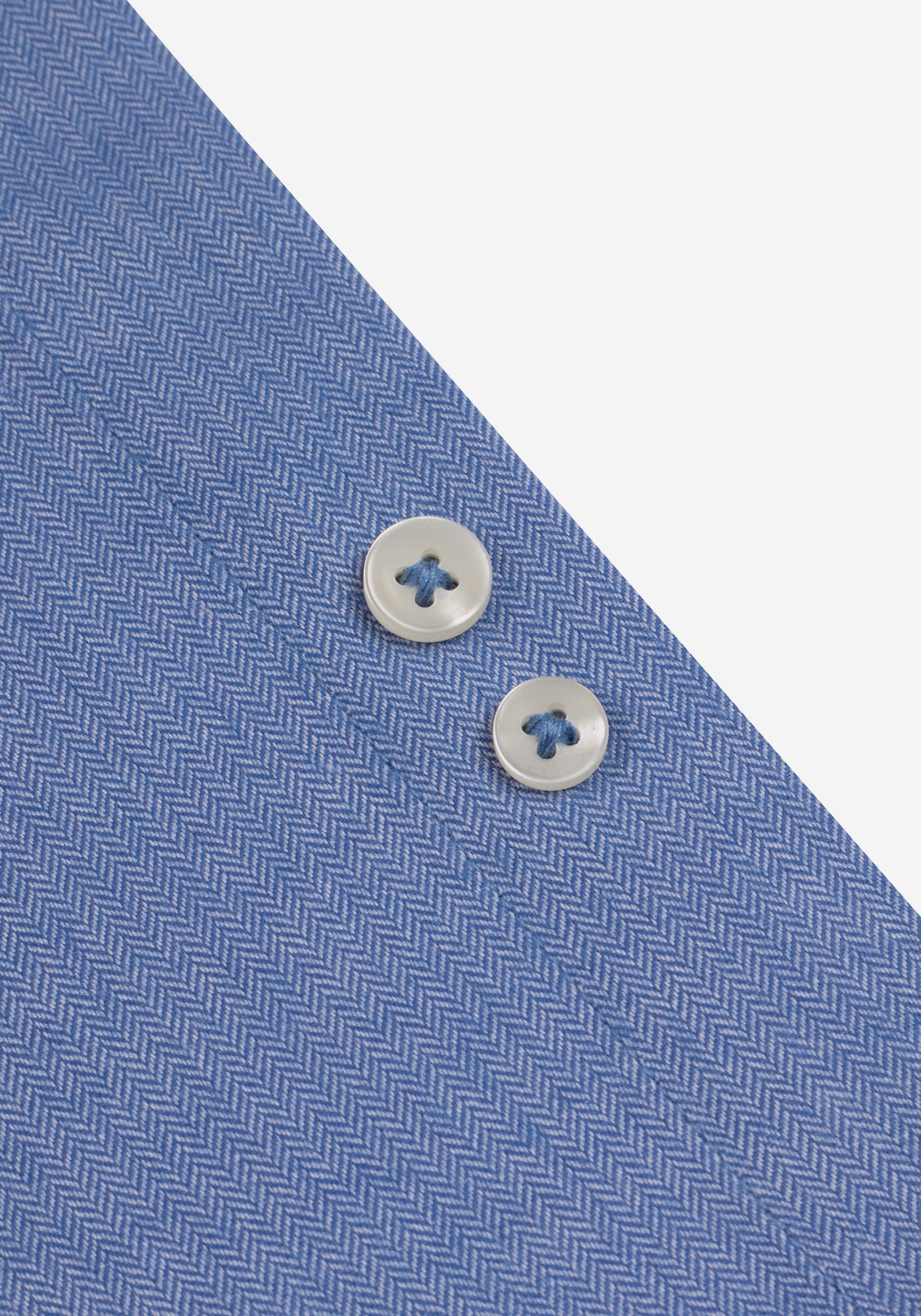 Steel Blue Herringbone Flannel Shirt