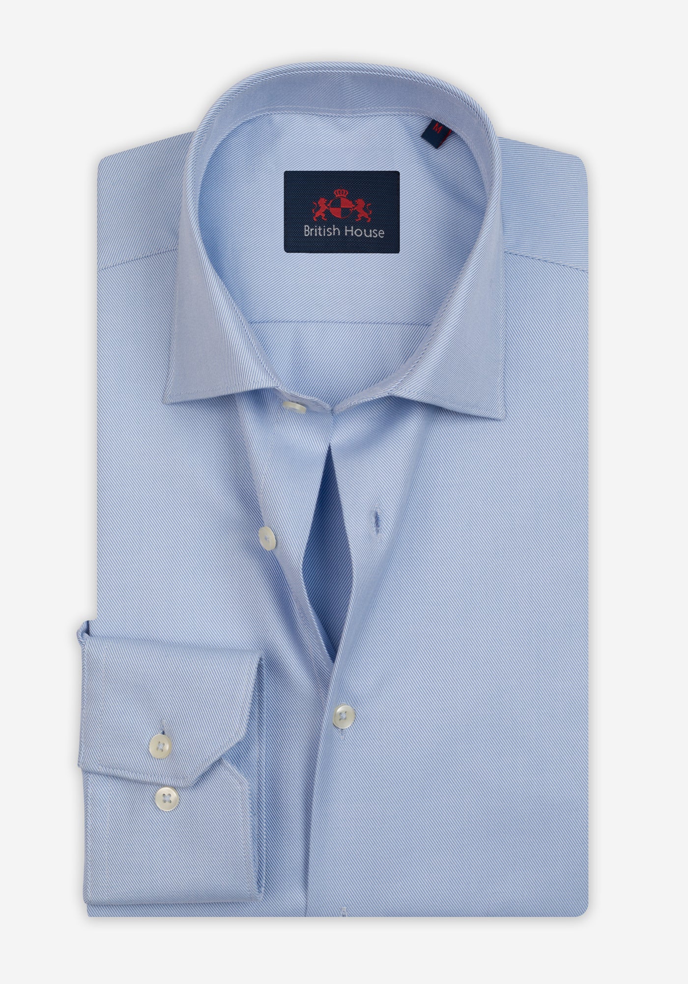 Ice Blue Fine Twill Shirt