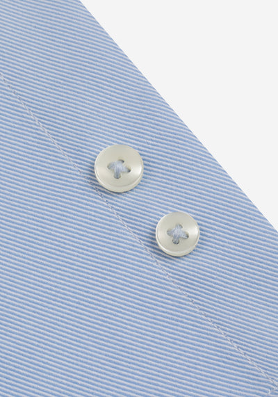 Ice Blue Fine Twill Shirt