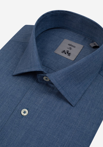 Slate Blue Chambray Shirt