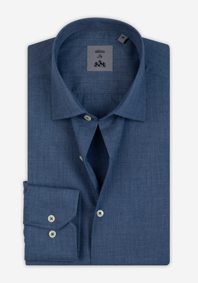 Slate Blue Chambray Shirt