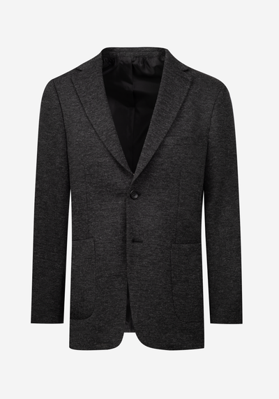 Contemporary Fit Slate Grey Heavy Brushed Blazer
