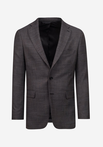 Contemporary Fit Iron Grey Dotted Blazer