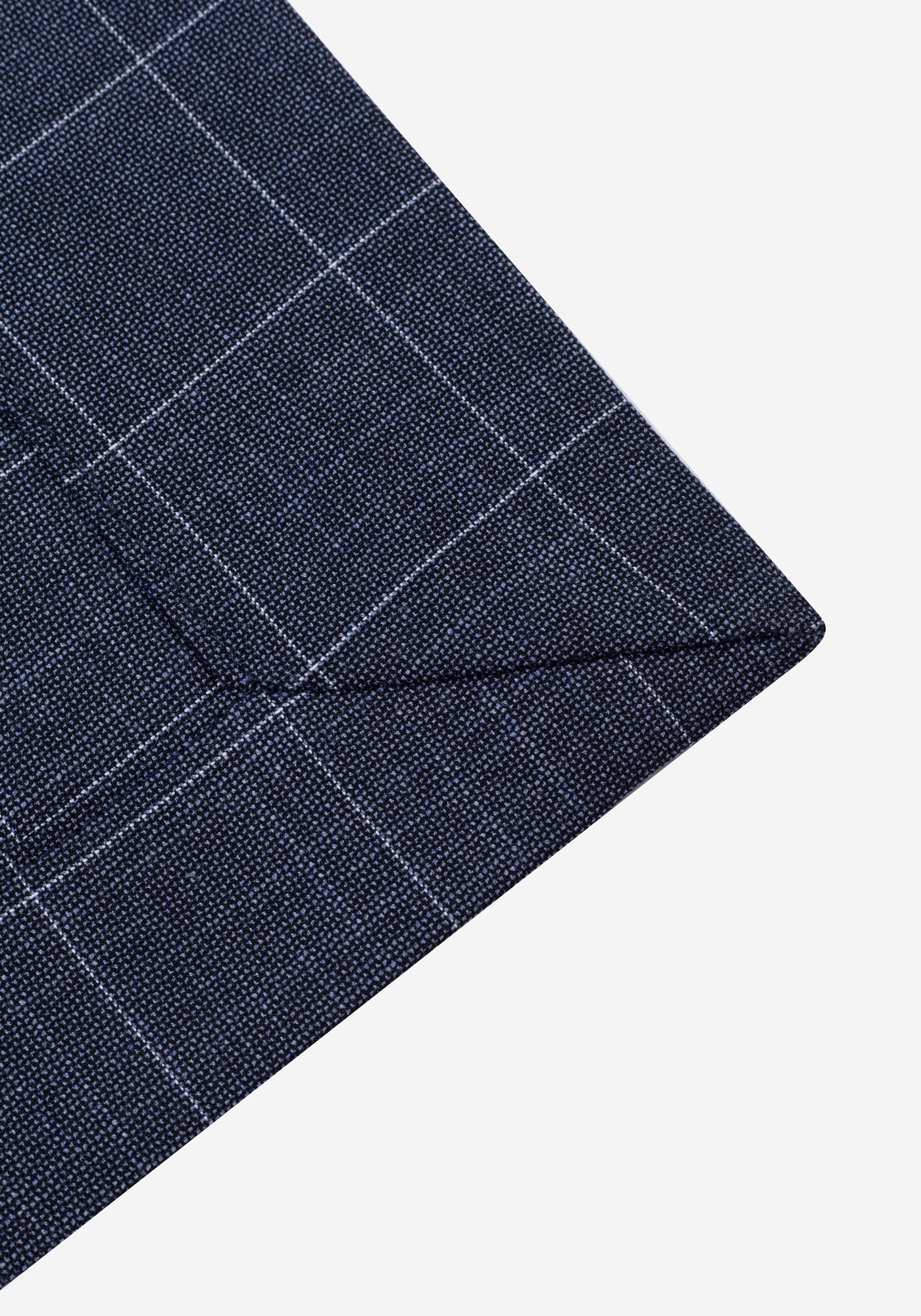 Contemporary Fit Faded Navy Checked Blazer