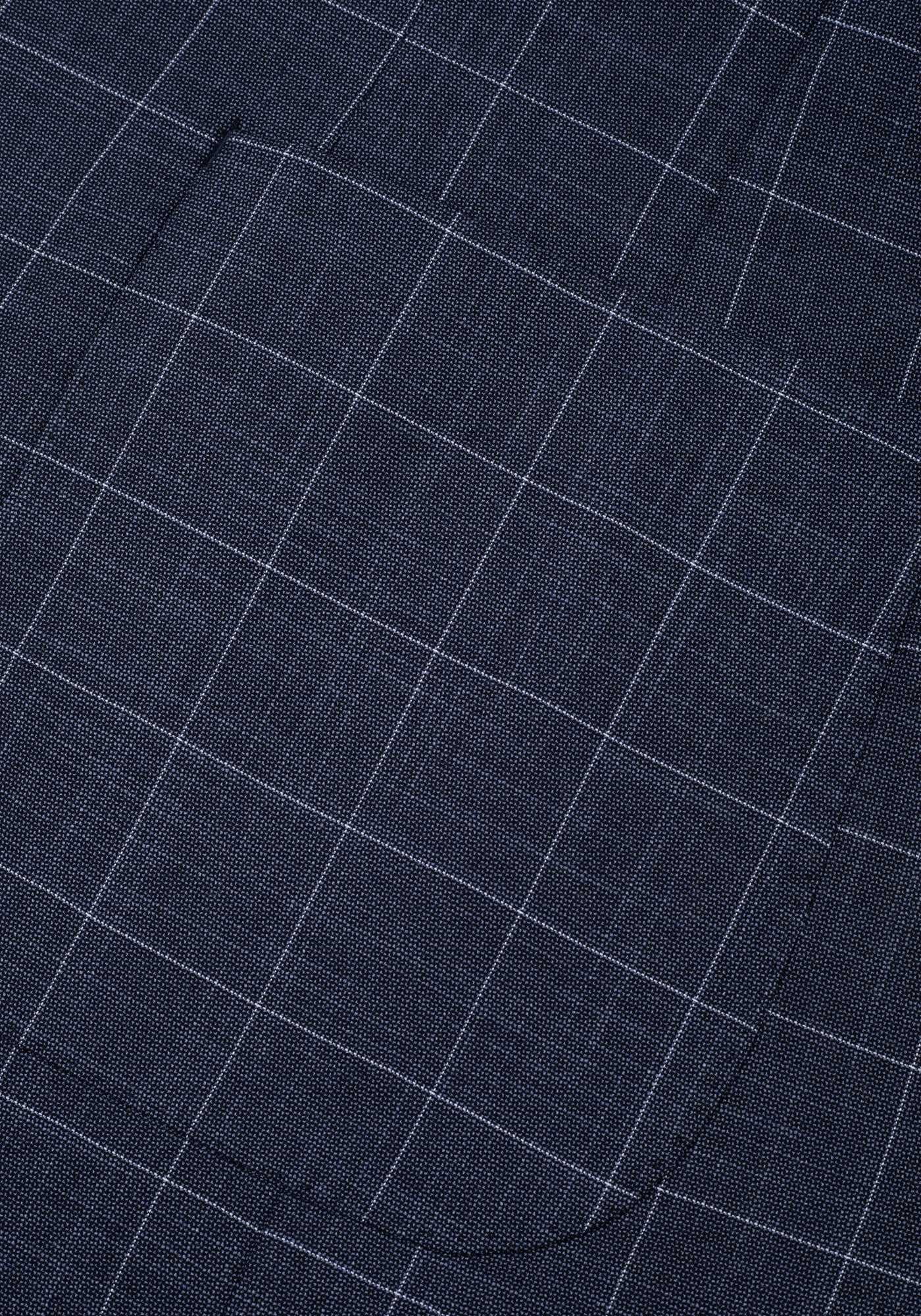 Contemporary Fit Faded Navy Checked Blazer