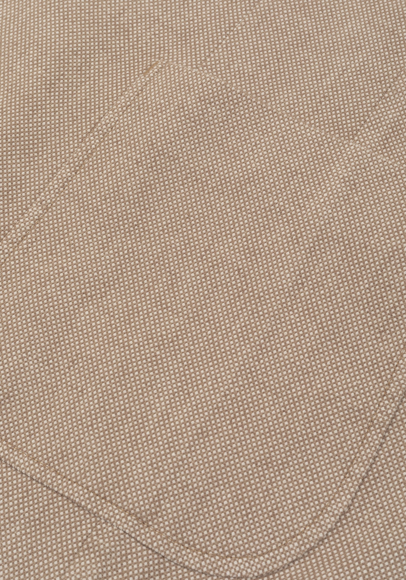 Contemporary Fit Sand Brown Dotted Linen Blend Blazer