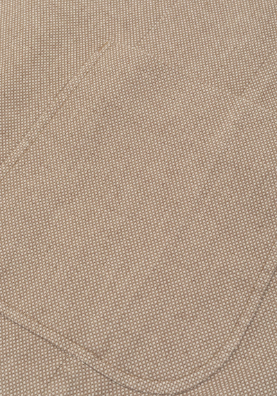 Contemporary Fit Sand Brown Dotted Linen Blend Blazer