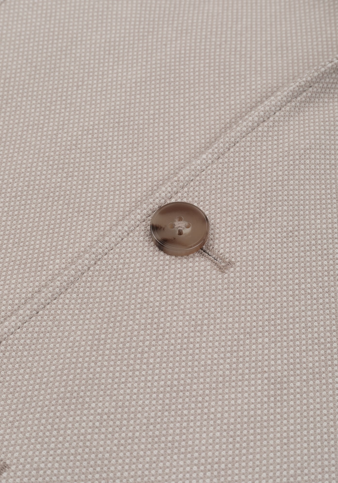 Contemporary Fit Breeze Beige Dotted Linen Blend Blazer