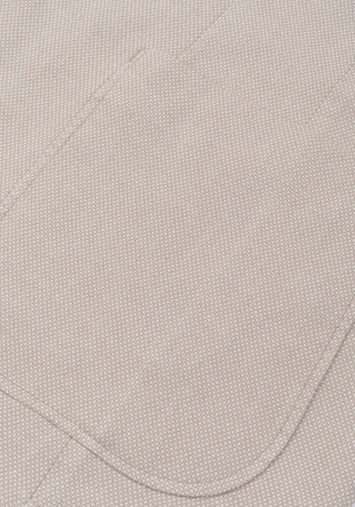 Contemporary Fit Breeze Beige Dotted Linen Blend Blazer