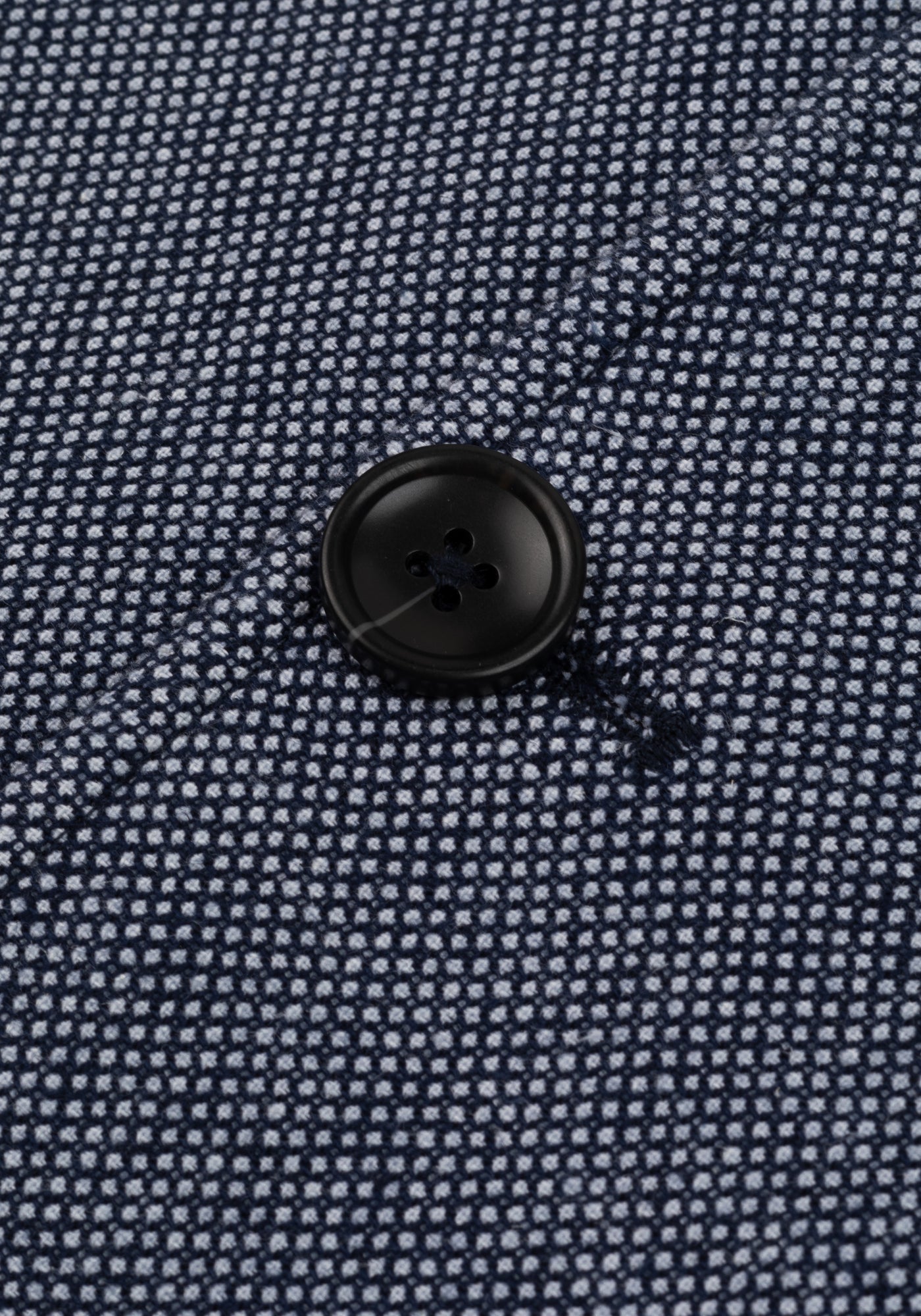 Contemporary Fit Vintage Navy Dotted Linen Blend Blazer