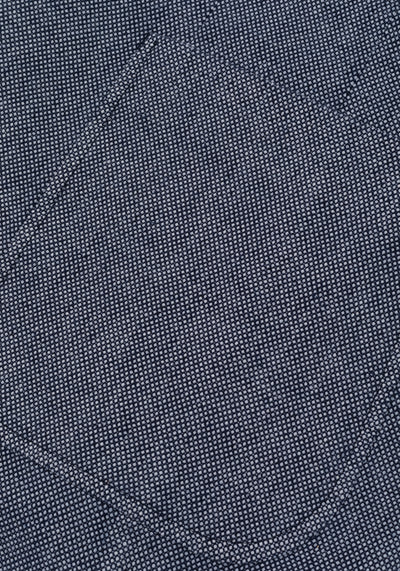 Contemporary Fit Vintage Navy Dotted Linen Blend Blazer
