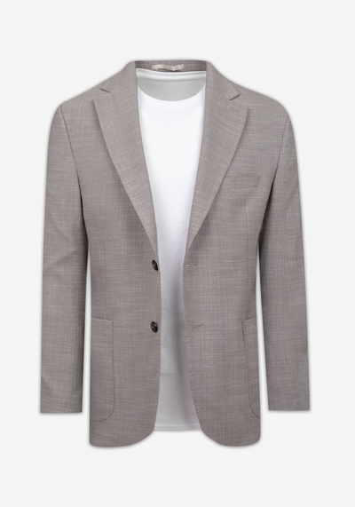 Contemporary Fit Champagne Beige Havana Blazer