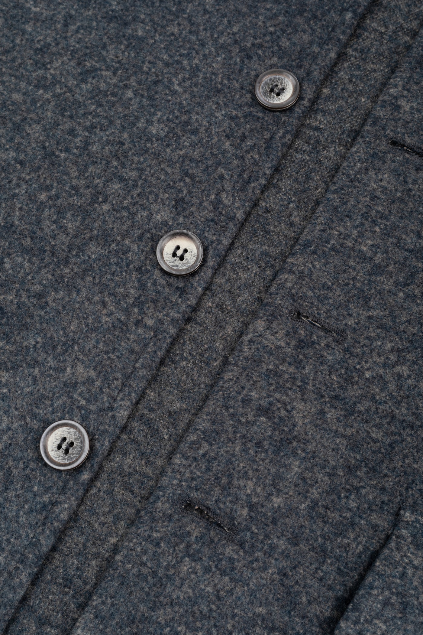 Mist Grey Wool Feel Overshirt