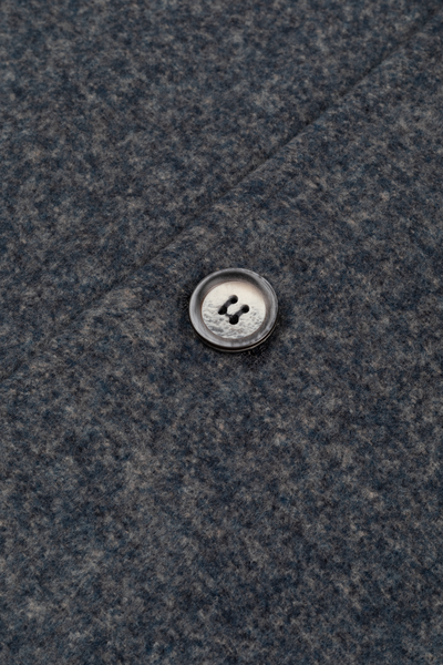 Mist Grey Wool Feel Overshirt